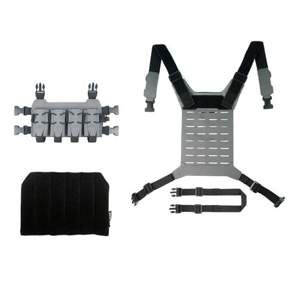DMGear 9MM Hunting Fan Outdoor Quadruple Multi-function Kit SQB Personality End Camouflage Tactical Chest Hanging