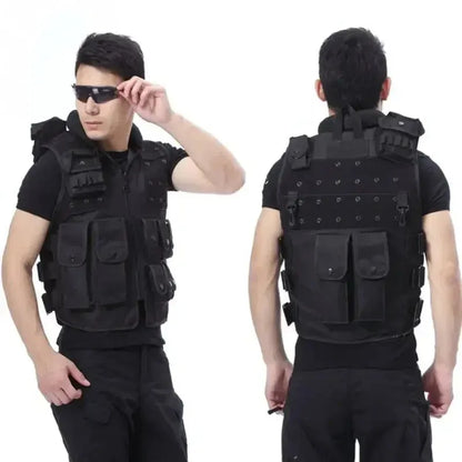 Genuine Man's Tactical Vest ,Military Vest Model Molle Tactical Black Cs Vest  Protective Equipment