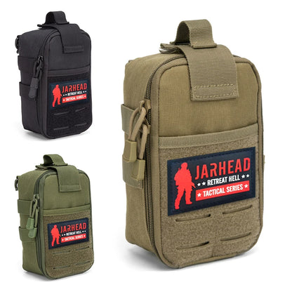 Tactical MOLLE EDC Pouch 600D Nylon Water Resistant Utility Organizer Bag for Outdoor Hiking Camping Travel