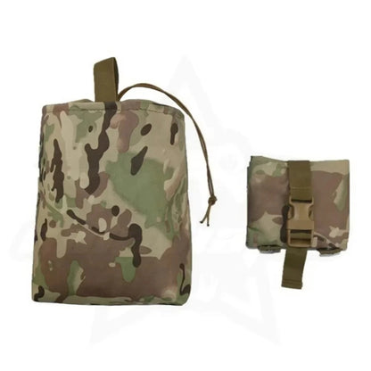 Molle Foldable Magazine Pouch Waist Bag for Airsoft Outdoor Hiking Hunting EDC Drop Dump Mag Holster