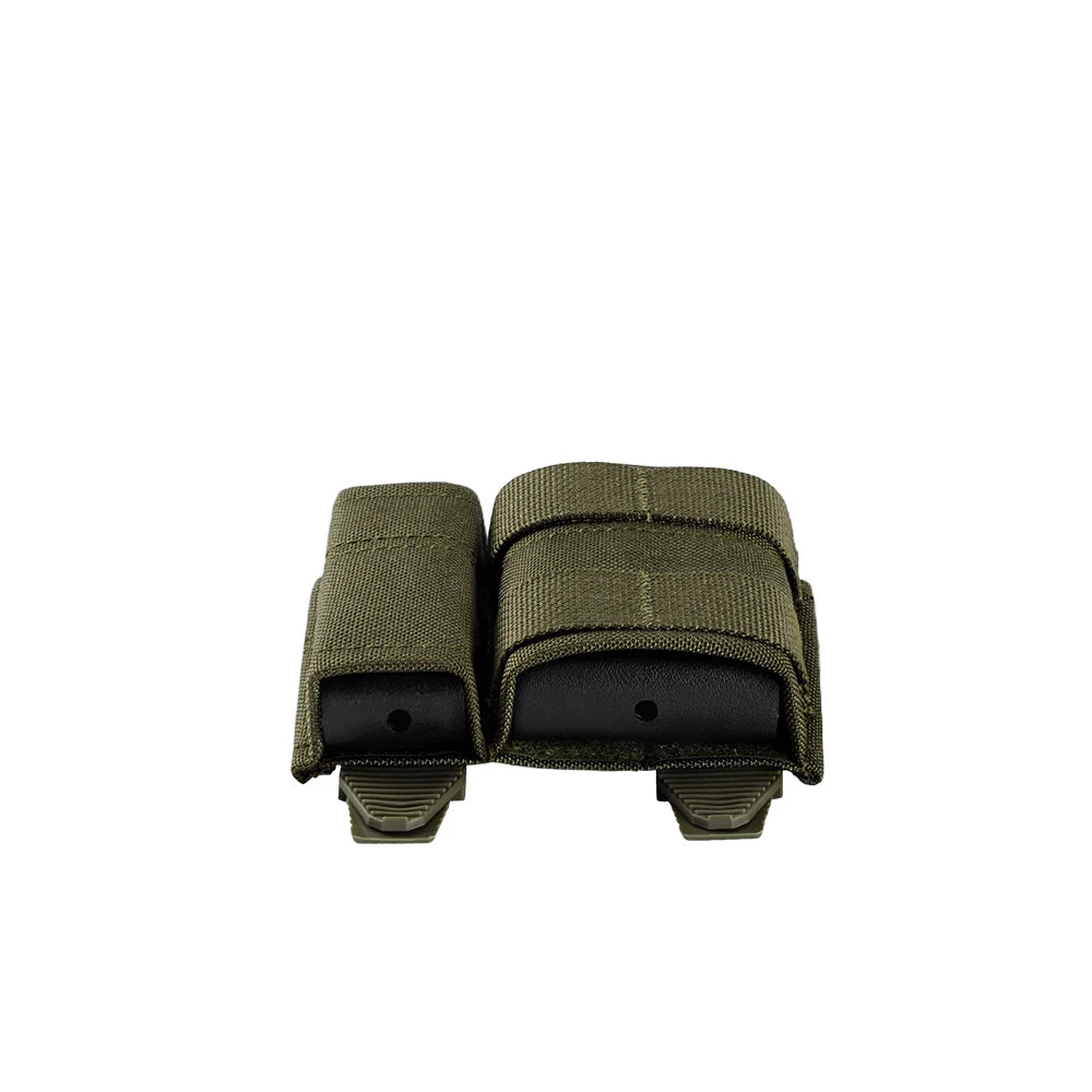 OPHIDIANTAC Tactical 5.56+9mm Hybrid Mag Pouch MOLLE Quick-Insert Magazine Bag with Pull-Tabs for AR15 M4 Airsoft Gear