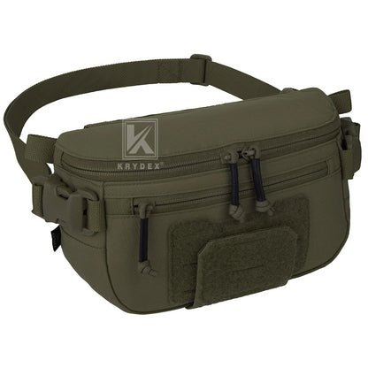 KRYDEX Tactical Hanger Pouch 3-in-1 Convertible Dangler Drop Pouch Multi-Function Sling Tool Bag Waist Fanny Abdominal Pack
