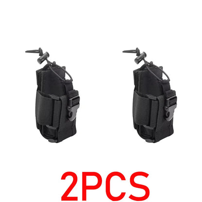 Tactical Radio Holder Shift Pocket Tactical Molle Pouch Walkie Talkie Holster Nylon Waist Belt Bag Pocket Hunting Accessories