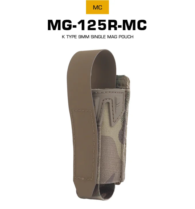 New multi-functional MOLLE clip K-type 9mm Mag bag with elastic fixation 9mm hunting accessories single Mag bag