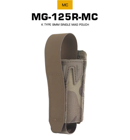 New multi-functional MOLLE clip K-type 9mm Mag bag with elastic fixation 9mm hunting accessories single Mag bag