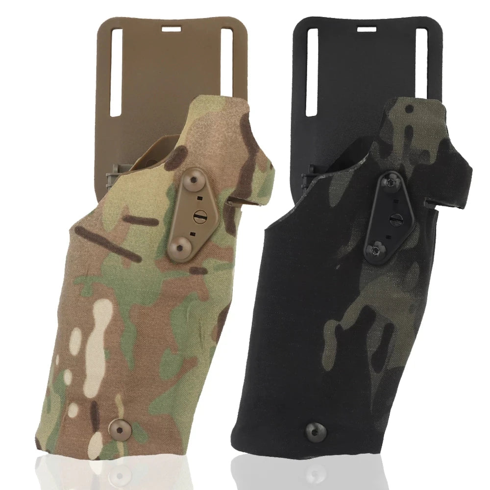 6354DO Tactical Gun Holster for Glock G17 G19 Compatible With X300 Lights Holster QLS Quick Mount Adapter Leg Shroud Drop Men