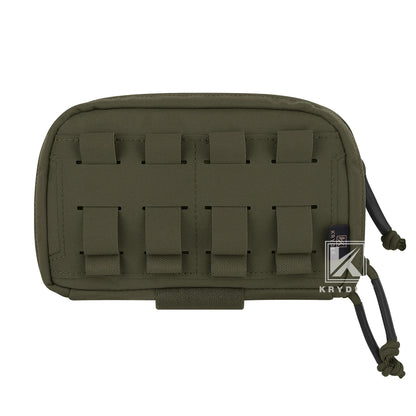 KRYDEX Tactical Admin Pouch Chest Bag MOLLE Utility Pouch Front Pocket for Vest and Chest Rig Camping Outdoor Accessories