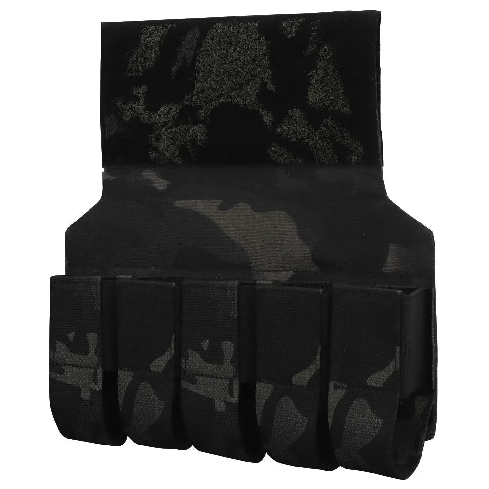 M203 Grenade Sub Pouch 5 Round 40MM Banger Hanger Chest Rig Abdominal Tactical Vest Plate Carrier Accessories