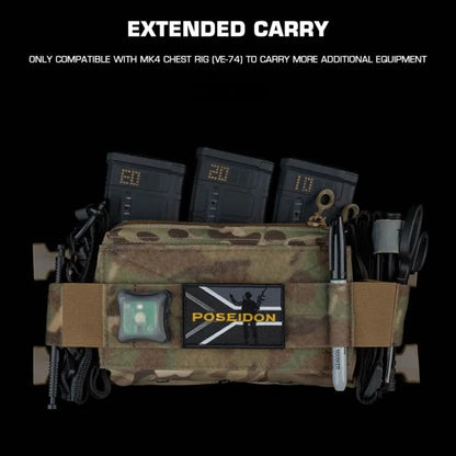 Poseidon Defense Extension Band Double-Layer Elastic Strap Carry Pen Tourniquets Scissors Lights Badges for MK4 Chest Rig