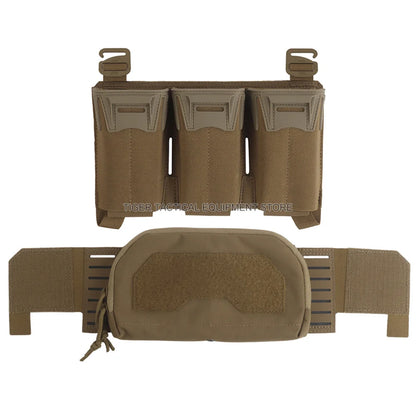 Tactical Multi-caliber Mag Pouch Placard 2nd Layer Admin Pouch Set MOLLE Quick Pull Airsoft Hunting Plate Carrier Front Panel