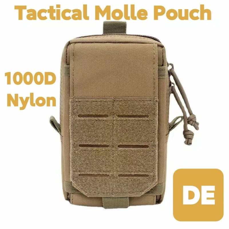 Molle Phone Pouch Holder Magazine Pouches Utility Outdoor Camping Hiking Running Hunting Accessories Waist Pack EDC Tool Bag