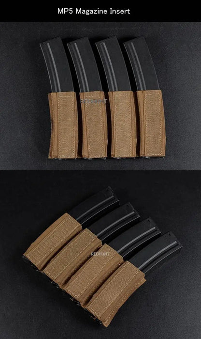 Tactical MP5 MP7 Magazine Holder with Hook Fasteners for MK3 and MK4 Chest Rig MK4 Chest Rig MP5 Magazine Insert