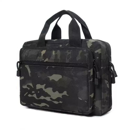 Pistol Gun Bag Double Layer Pistol Duffle Bag Gun Protection Pouch Dual Handgun Range Case Outdoor Hunting Shooting Range Bag