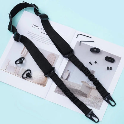 2 Point QD Rifle Sling with Length Adjuster Multi-Mission Sling Strap Outdoor Sport Tactical  AR AK Rifle Universal Gun QD sling