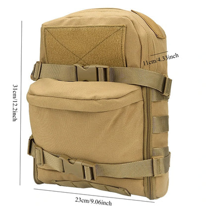 Tactical Molle  Bag, Mini Water Storage Backpack, Outdoor Assault Vest Pouch, Sports Portable Water Carrier