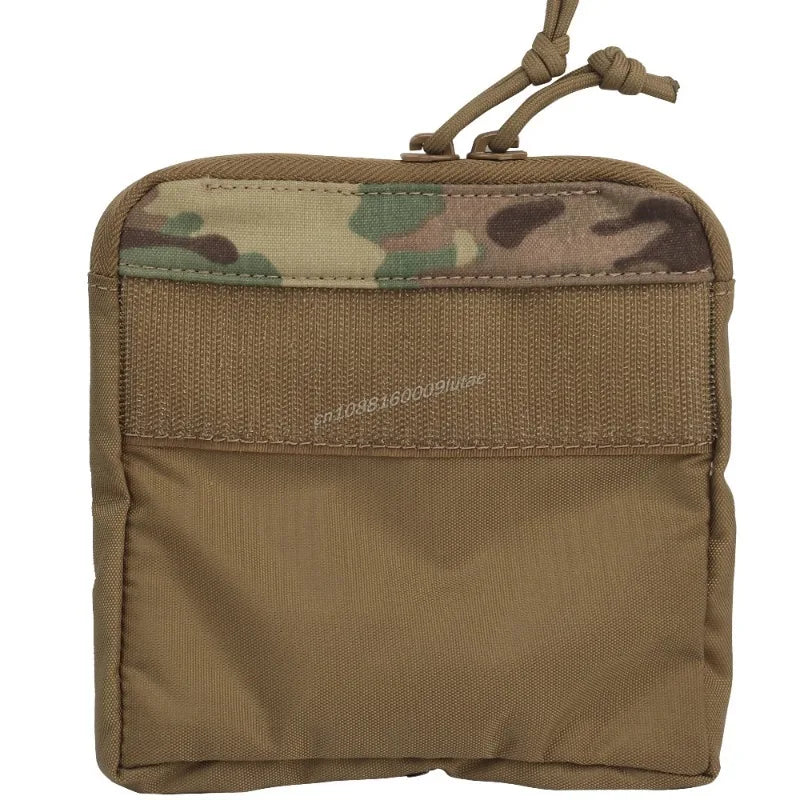 Tactical Slim Small Half Pocket Kangaroo Insert Pouch Zipper Bag FERRO STYLE Outdoor Storage DOPE Front Flap Hunting Accessories