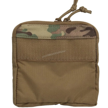 Tactical Slim Small Half Pocket Kangaroo Insert Pouch Zipper Bag FERRO STYLE Outdoor Storage DOPE Front Flap Hunting Accessories