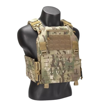 Tactical Vest 6094 Fast detachable light laser cut outdoor hunting black gear carry vest of high quality 1000d nylon