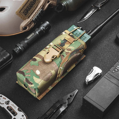 Tactical Molle Radio Walkie Talkie Pouch for PRC148/152 Waist Bag Holder Pocket Portable Interphone Holster Carry Bag