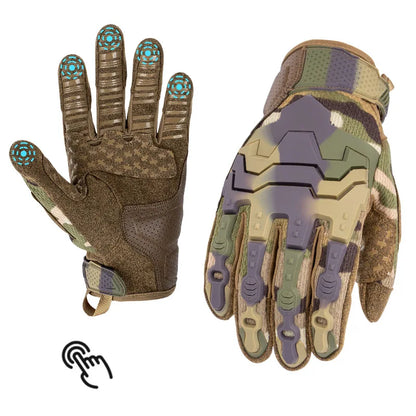 New Tactical Gloves Five-Finger Touchscreen Function Outdoor Protection Anti-Slip Cycling Impact-Resistant Combat Gloves