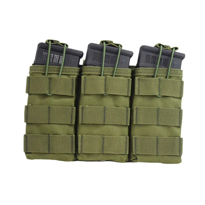 Triple Magazine Pouchs Molle Pouch 7.62 AK 74 47 AR15 M4 5.56 Rifle Ammo Mag Bag Airsoft Gun Accessories Torch Holster