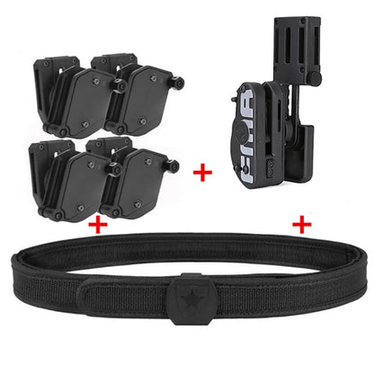 Tactical Skirmish IPSC Belt Perfect Match with Holster Speed Magazine Pouch Set, Competition Shooting Belt, Mag Holster Set