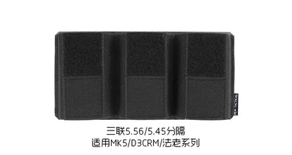 Quadruple Double Triple 556 762 Mag Pouch Elastic Separation Tool Insert Pouch for SS Tactical Vest