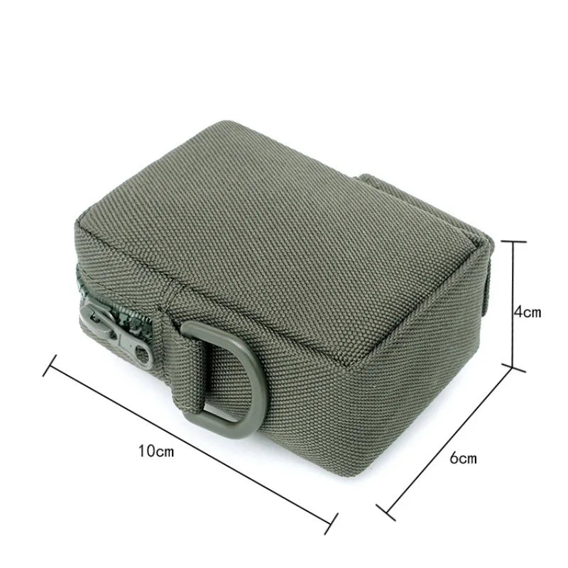 Mini EDC Tactical Molle Pouch Belt Waist Pack Key Wallet Utility Outdoor Sports Accessories Hiking Hunting Campass Holder Bag
