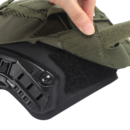 Tactical Helmet Cover for Maritime Helmet with NVG Battery Pouch Hunting Allows Free Pairing with Other Tactical Equipment