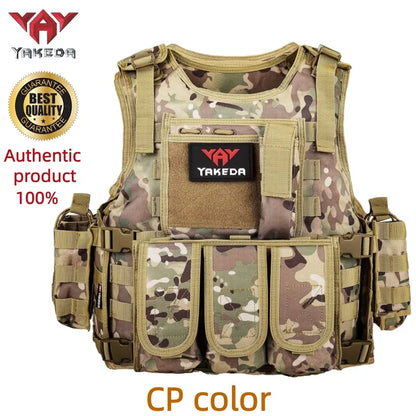 YAKEDA Multi-functional Wear-resistant Tactical Vest Outdoor Training Clothes Outdoor Equipment Protective Waistcoat