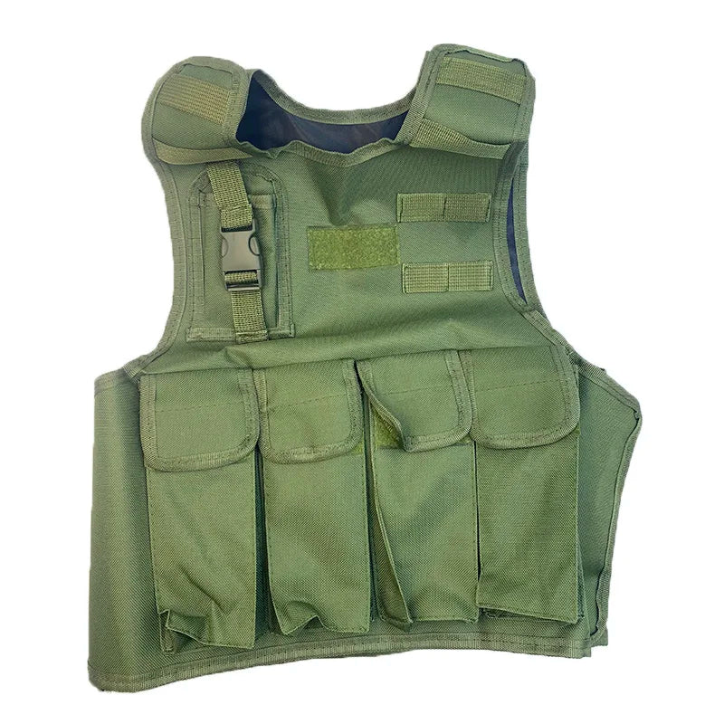 Tactical Child Vest Body Armor Hunting Carrier Kid Accessories Pouch Camouflage Camo Training Vest Sniper Uniform Sports Clothes