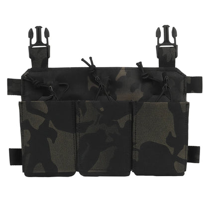 Tactical 556 762 Triple Rifle Mag Pouch Multipurpose Pistol Rifle Magazine Bag Holder for Chest Rig Plate Carrier Vest