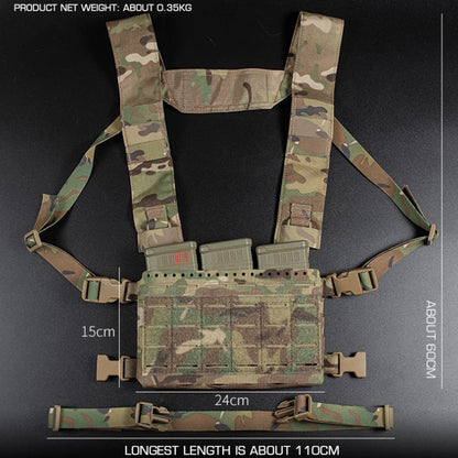 Tactical MK5 Chest Rig with 5.56 Triple Magazine Pouch Molle SS MKV Micro Fight Chassis Plate Carrier Hunting Airsoft Gear