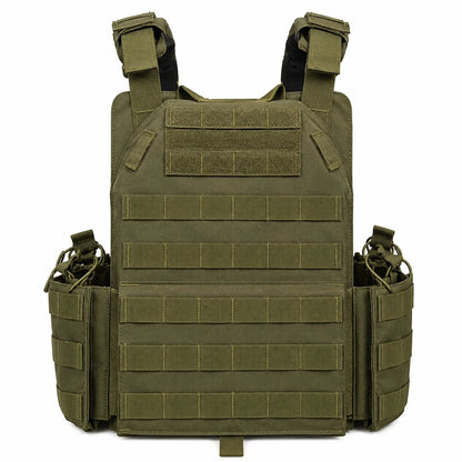 Tactical Vest Plate Carrier Adjustable Chest Bag Multi Pocket Outdoor Training Gear