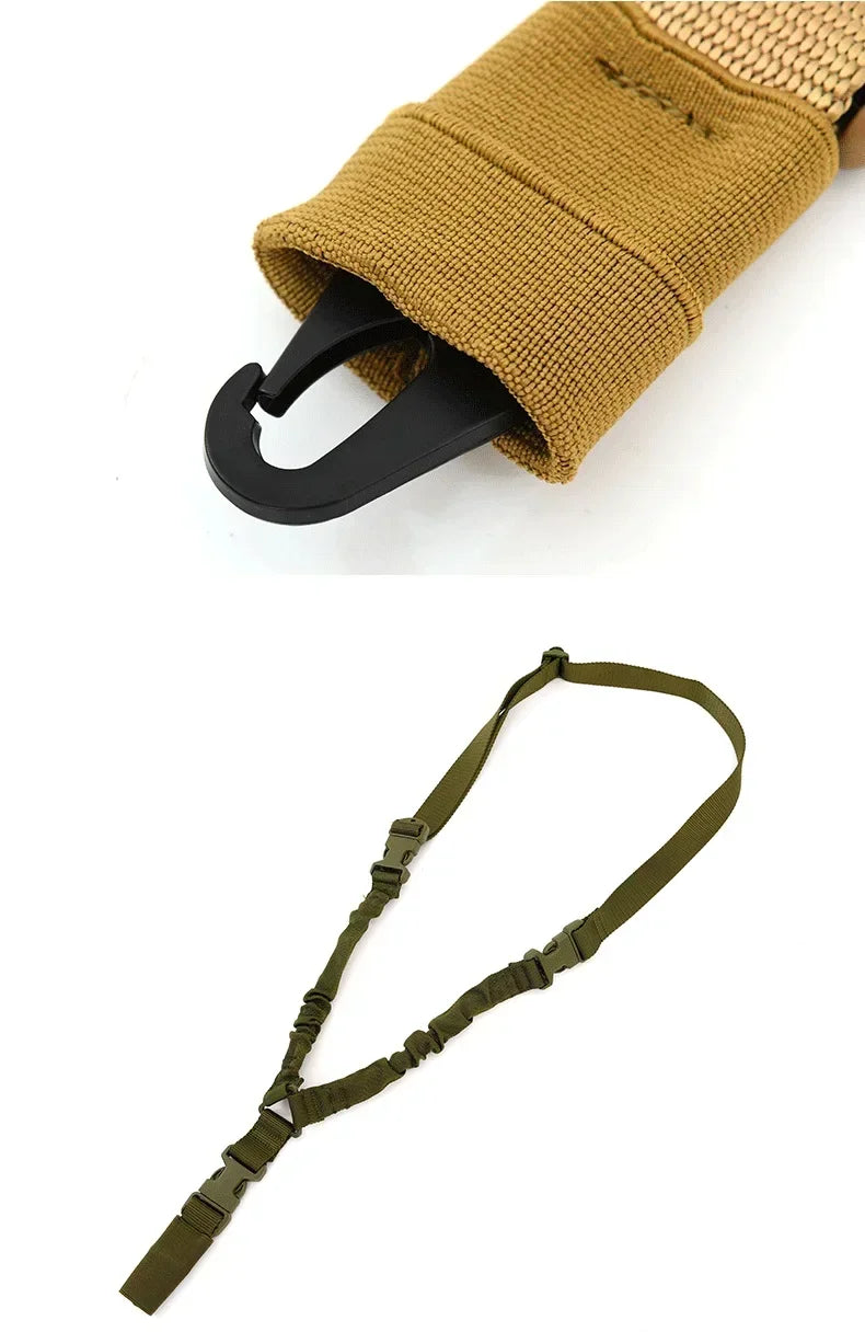 Tactical Single Point Shoulder Sling Strap With Metal Buckle Outdoor Rifle Shotgun Carry Belt Hunting Gear Accessory