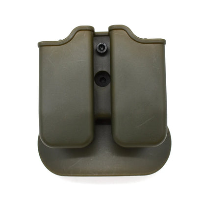 Tactical Pistol Double Magazine Pouch 9mm Mag Holder Carrier for GL 17 19,Beretta M9 92,9mm .40 Cal airsoft hunting accessory