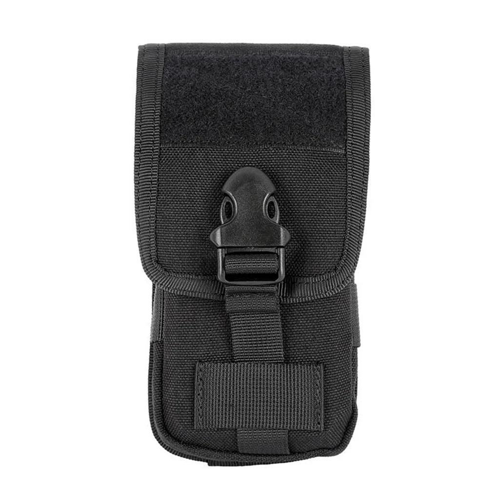 Tactical Double-Layer Phone Pouch Waist Bag EDC Tool Bag Vest Pouch Mobile Phone Bag Waterproof Sport Hunting Belt Travel Tools