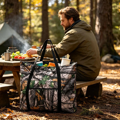 Hunting Tote Waterproof Scent Proof Lock Game Meat Tote 600D Oxford Cloth Hunting Game Bag With Handles For Men Outdoor Field