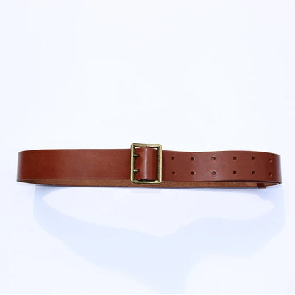 CHINESE ARMY PLA ARMED MILITARY TACTICAL OFFICER LEATHER BELT 120 length Field Suspenders X Strap Belt