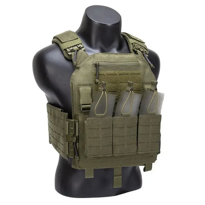 fy kaevixdio 1000d Nylon Tactjuiotical Vest Ranger-Green 25x30cm Plate Carrier Molle Outdoor Hunting Gear Chaleco Tactico