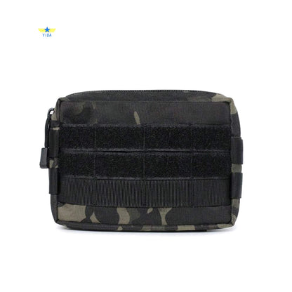 Tactical EDC Utility Pouch Compact Water-Resistant, Organize Small Gear Gadget for Backpack Belt Hanging Waist Bag Nylon