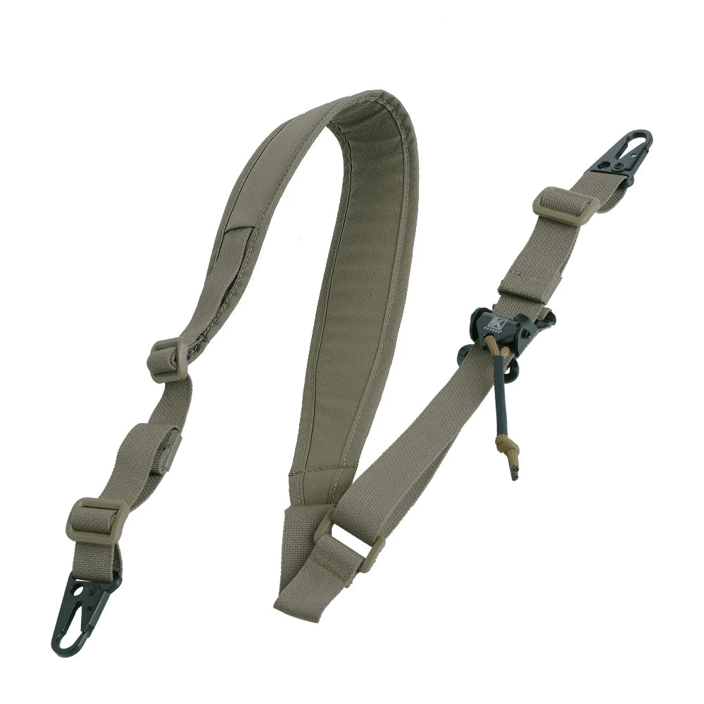 KRYDEX Tactical Modular Sling 2 or 1 Point Shoulder Strap 2.25'' Padded Quick Pull R-ifle Slingster Belt Hunting Accessories