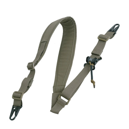 KRYDEX Tactical Modular Sling 2 or 1 Point Shoulder Strap 2.25'' Padded Quick Pull R-ifle Slingster Belt Hunting Accessories
