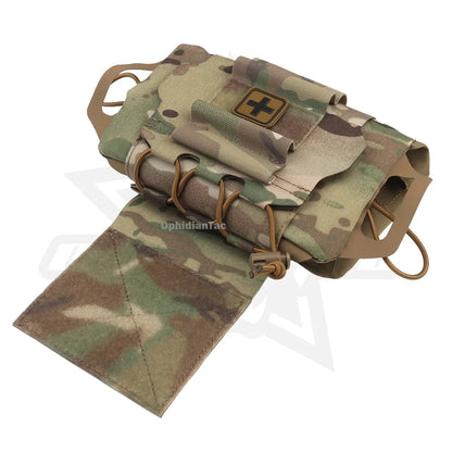 OPHIDIAN  First Aid Kit - MOLLE Compatible Hunting Hanging Bag Portable emergency supply storage for outdoor survival activities