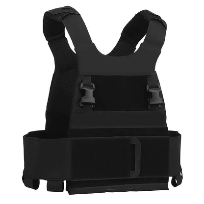 Wosport FCPC Plate Carrier Lightweight Cordura Tactical Vest with Velcro Panels Elastic Side Cummerbund 25mm Buckle for Airsoft