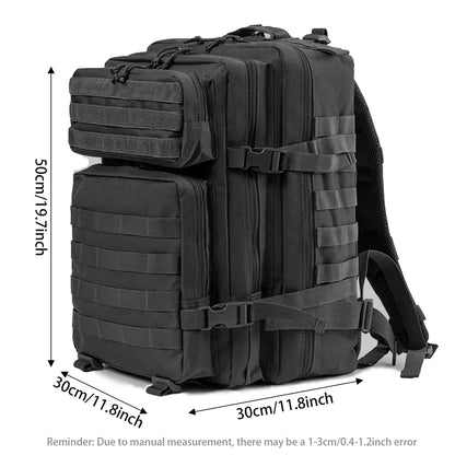 Large capacity backpack+matching adjustable waist bag, rich internal compartments, strong expandability, quick buckle strap