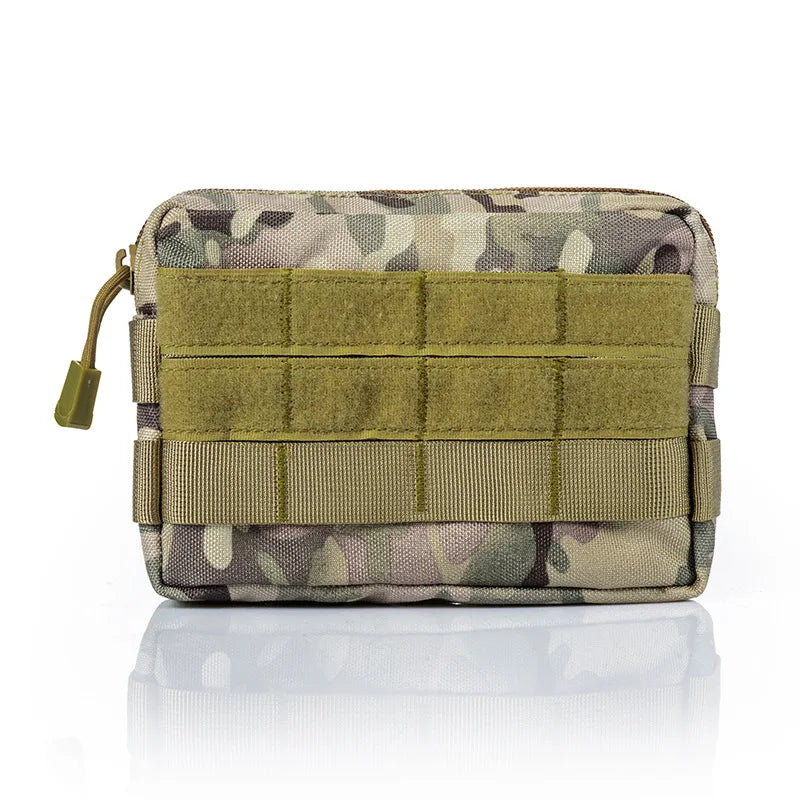 Outdoor EDC Hunting Tatical Molle Pouch Waist Pack Clutch Outdoor Coin Cell Phone Bag Nylon Portable Men Toiletry Bag