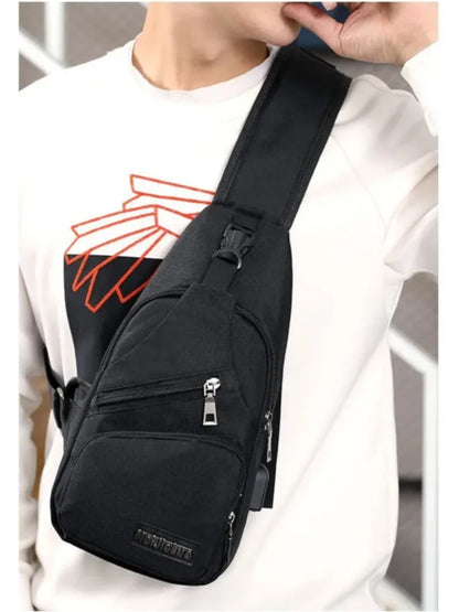Chest Bag Men's One Shoulder Crossbody Bag Large Capacity Outdoor Sports Leisure Fashion Small Shoulder Bag Backpack Men's