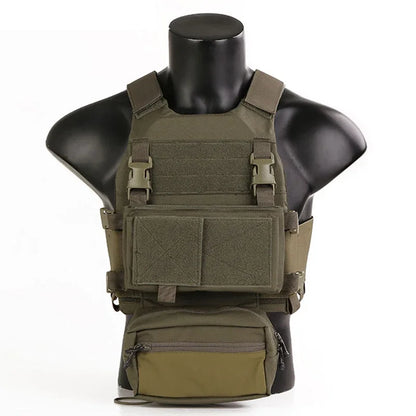 Emersongear Tactical For FCS Style VEST W/MK Chest Rig Set Body Armor Chest Rig Airsoft Hunting Vest Camping Hiking EM7407