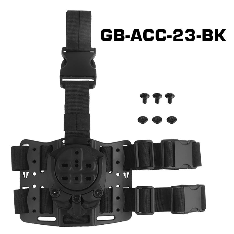 Tactical Drop Leg Platform 360 Degree Leg Strap Hunting Gun Holster Thigh Holster Modular Holster Adapter for G17/19 M9 PX4